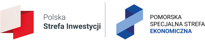 Logotyp Polskiej Strefy Inwestycji i Pomorskiej Specjalnej Strefy Ekonomicznej
